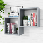 Load image into Gallery viewer, KABOON Floating Cube Shelves--Grey
