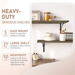 Load image into Gallery viewer, KABOON Floating Shelves for Wall, Set of 2--Eucalyptus
