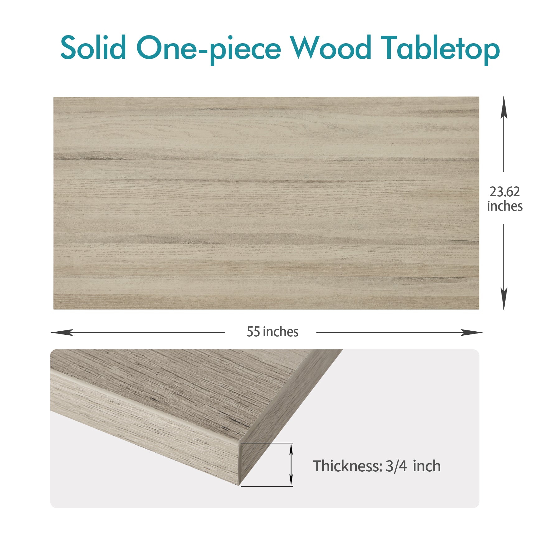 KABOON Universal Tabletop--Oak-9 sizes
