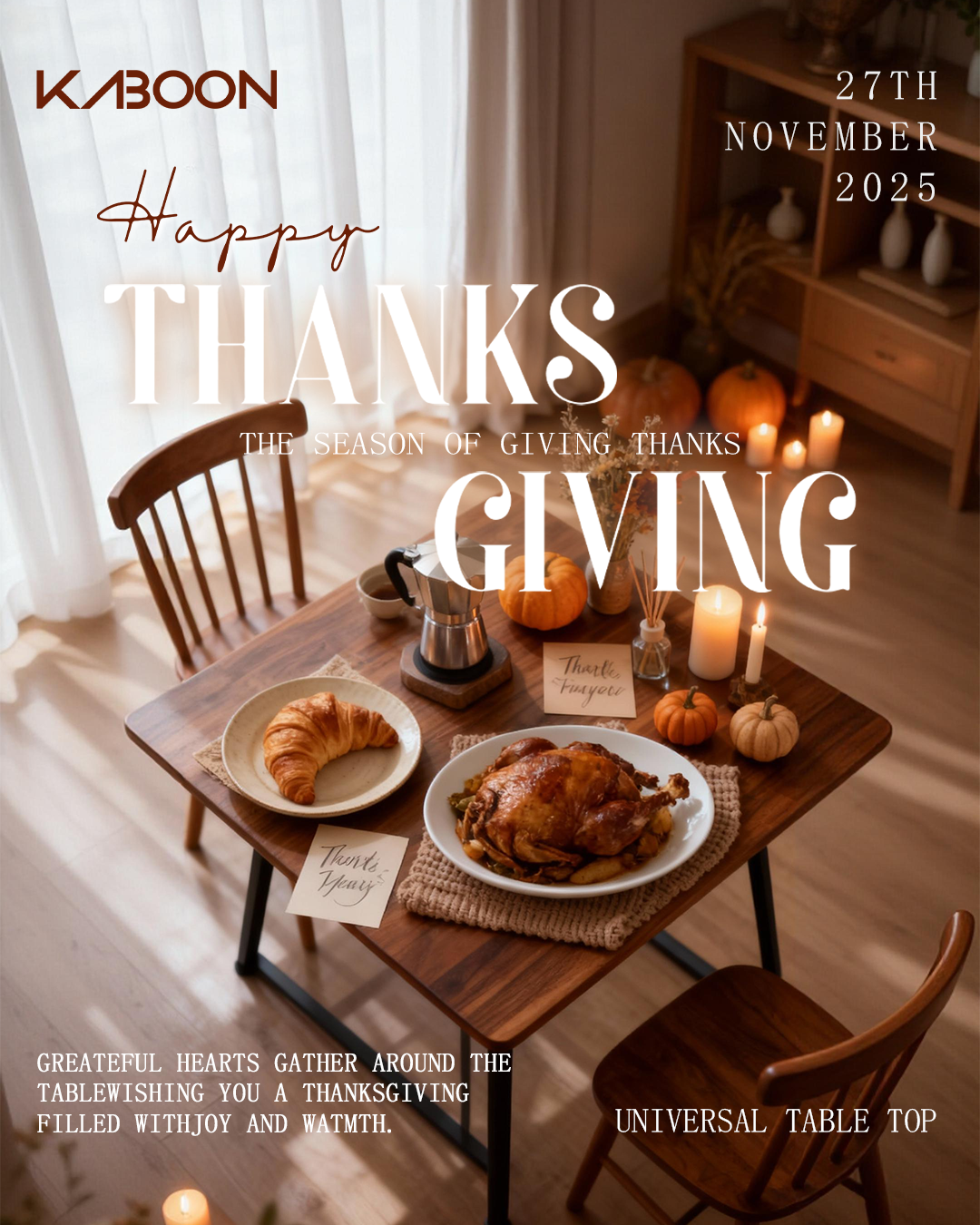 Set a Thankful Table with Kaboon This Thanksgiving