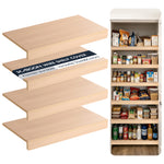 Load image into Gallery viewer, Wire Shelf Covers, Wire Rack Covers for Pantry, Closet (4pcs), Light Walnut

