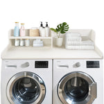 Load image into Gallery viewer, Kaboon Washer Dryer Countertop 2 Tier, 58&quot; W x 28&quot; D x 12&quot; H, White
