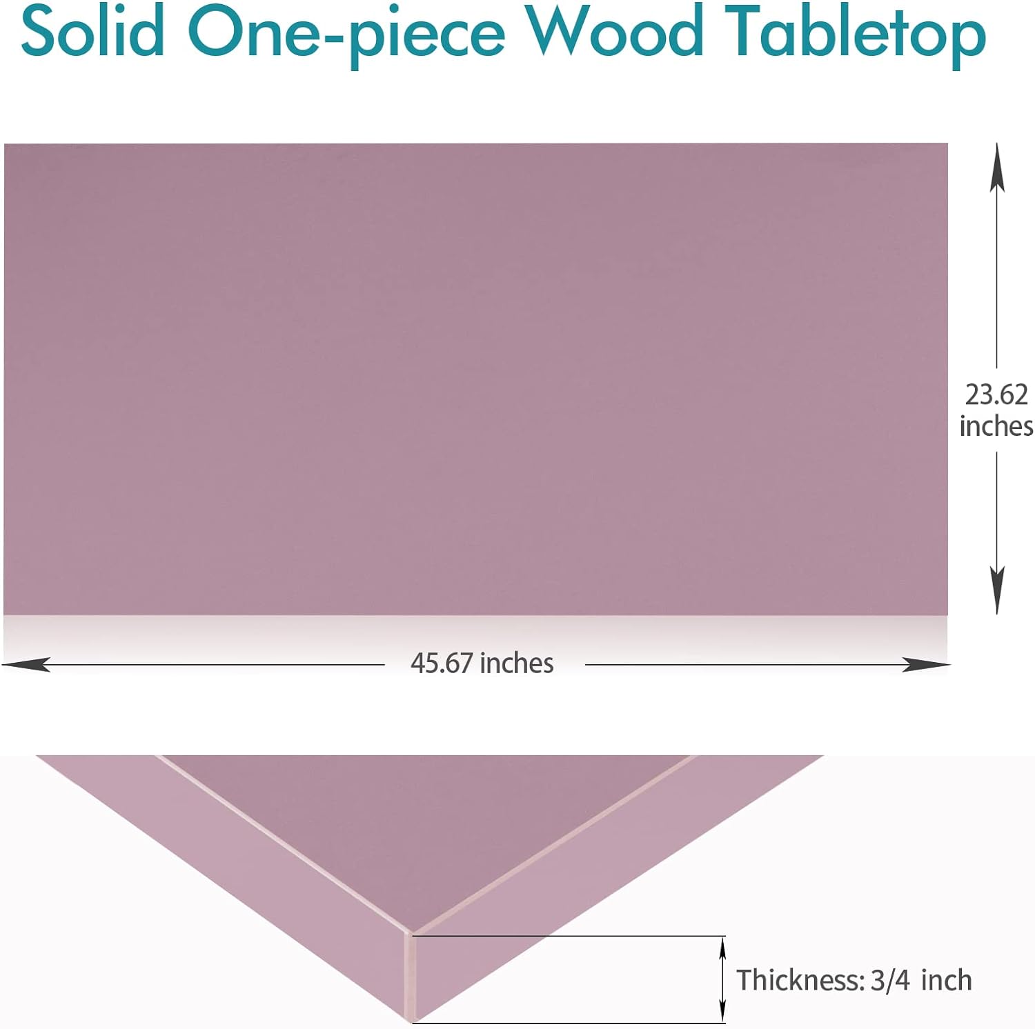 KABOON Solid Color Tabletop--Nostalgia Rose-5 sizes