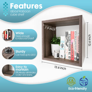 KABOON Floating Shelves Cube--Eucalyptus