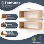 Load image into Gallery viewer, KABOON Floating Shelves Cube--Light Walnut
