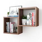 Load image into Gallery viewer, KABOON Floating Shelves Cube--Dark Walnut
