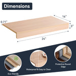 Load image into Gallery viewer, Wire Shelf Covers, Wire Rack Covers for Pantry, Closet (4pcs), Light Walnut

