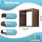 Load image into Gallery viewer, KABOON Floating Shelves Cube--Dark Walnut

