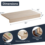 Load image into Gallery viewer, Wire Shelf Covers, Wire Rack Covers for Pantry, Closet (4pcs), Oak
