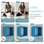 Load image into Gallery viewer, KABOON Floating Cube Shelves--Cyan
