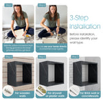 Load image into Gallery viewer, KABOON Floating Shelves Cube--Cloud Atlas
