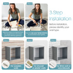 Load image into Gallery viewer, KABOON Floating Cube Shelves--Gray

