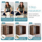 Load image into Gallery viewer, KABOON Floating Shelves Cube--Dark Walnut
