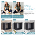 Load image into Gallery viewer, KABOON Floating Cube Shelves--Black
