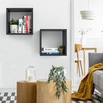 Load image into Gallery viewer, KABOON Floating Cube Shelves--Black
