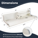 Load image into Gallery viewer, Kaboon Washer Dryer Countertop 2 Tier, 58&quot; W x 28&quot; D x 12&quot; H, White
