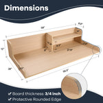 Load image into Gallery viewer, Kaboon Washer Dryer Countertop 2 Tier, 58&quot; W x 28&quot; D x 12&quot; H, Light Walnut
