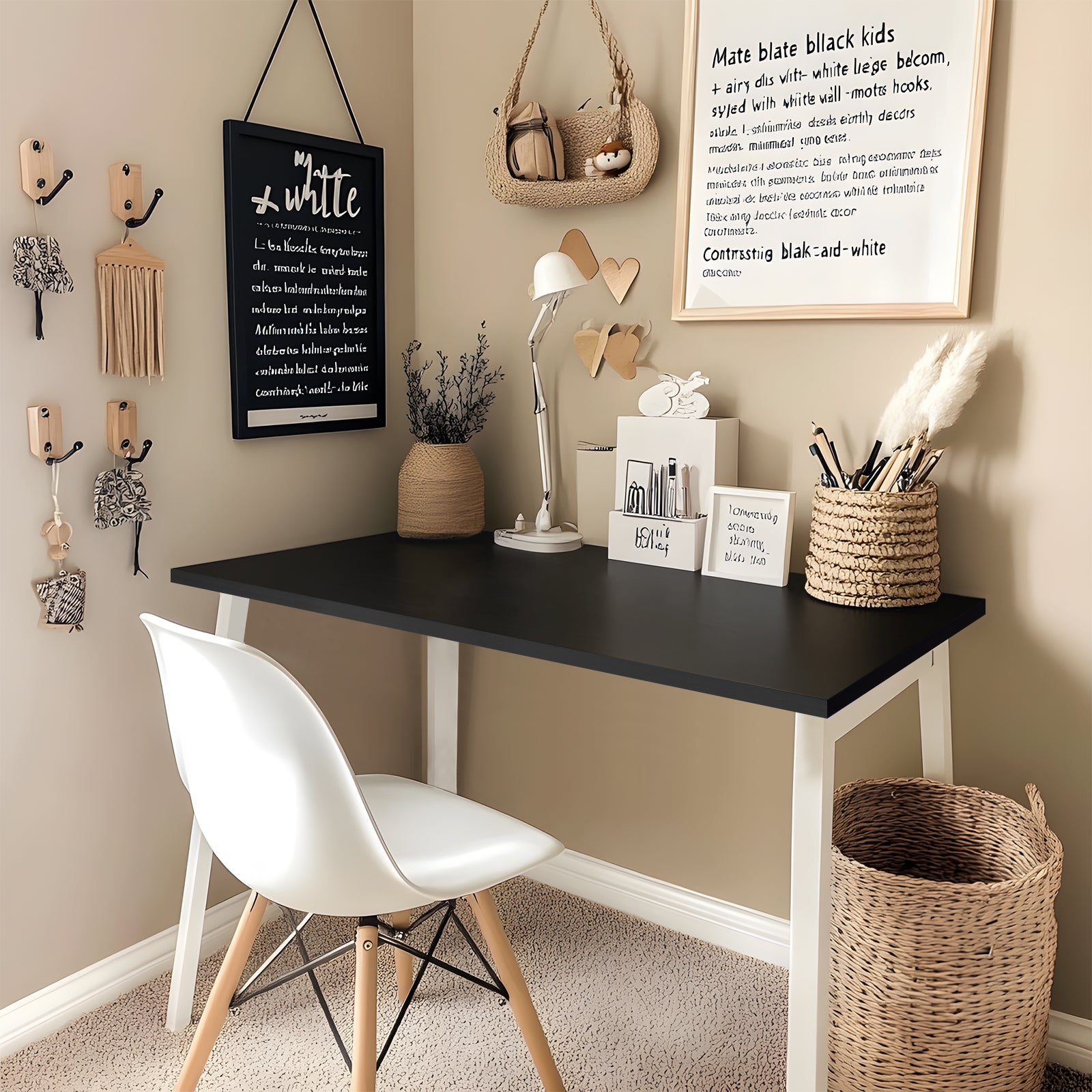 KABOON Solid Color Tabletop--Black