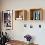 Load image into Gallery viewer, KABOON Floating Shelves Cube--Light Walnut
