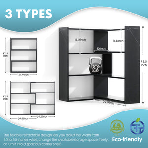 Kaboon 4-Tier Shelving Unit--Cloud Atlas