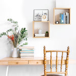 Load image into Gallery viewer, KABOON Floating Shelves Cube--Light Walnut
