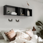 Load image into Gallery viewer, KABOON Floating Cube Shelves--Black
