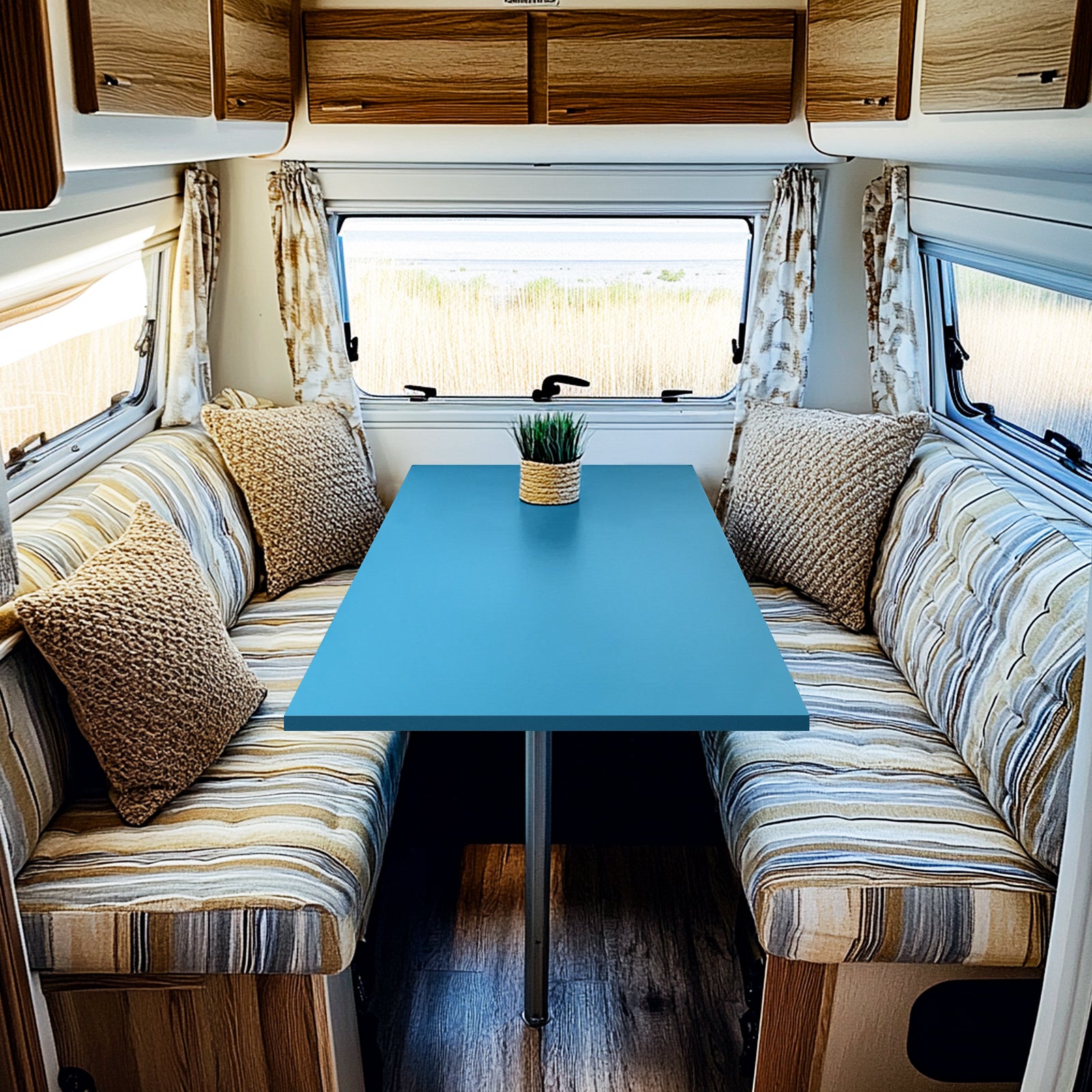 KABOON Solid Color Tabletop--Cyan-4 sizes