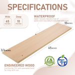 Load image into Gallery viewer, KABOON Floating Shelves for Wall, Set of 2--Light Walnut
