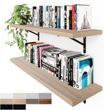 Load image into Gallery viewer, KABOON Floating Shelves for Wall, Set of 2--Oak
