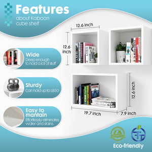 KABOON Floating Shelves Cube--White