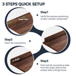Load image into Gallery viewer, Wire Shelf Covers, Wire Rack Covers for Pantry, Closet (4pcs), Dark Walnut
