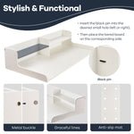 Load image into Gallery viewer, Kaboon Washer Dryer Countertop 2 Tier, 58&quot; W x 28&quot; D x 12&quot; H, White
