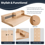 Load image into Gallery viewer, Kaboon Washer Dryer Countertop 2 Tier, 58&quot; W x 28&quot; D x 12&quot; H, Light Walnut
