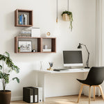Load image into Gallery viewer, KABOON Floating Shelves Cube--Dark Walnut
