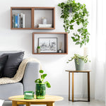 Load image into Gallery viewer, KABOON Floating Shelves Cube--Dark Walnut
