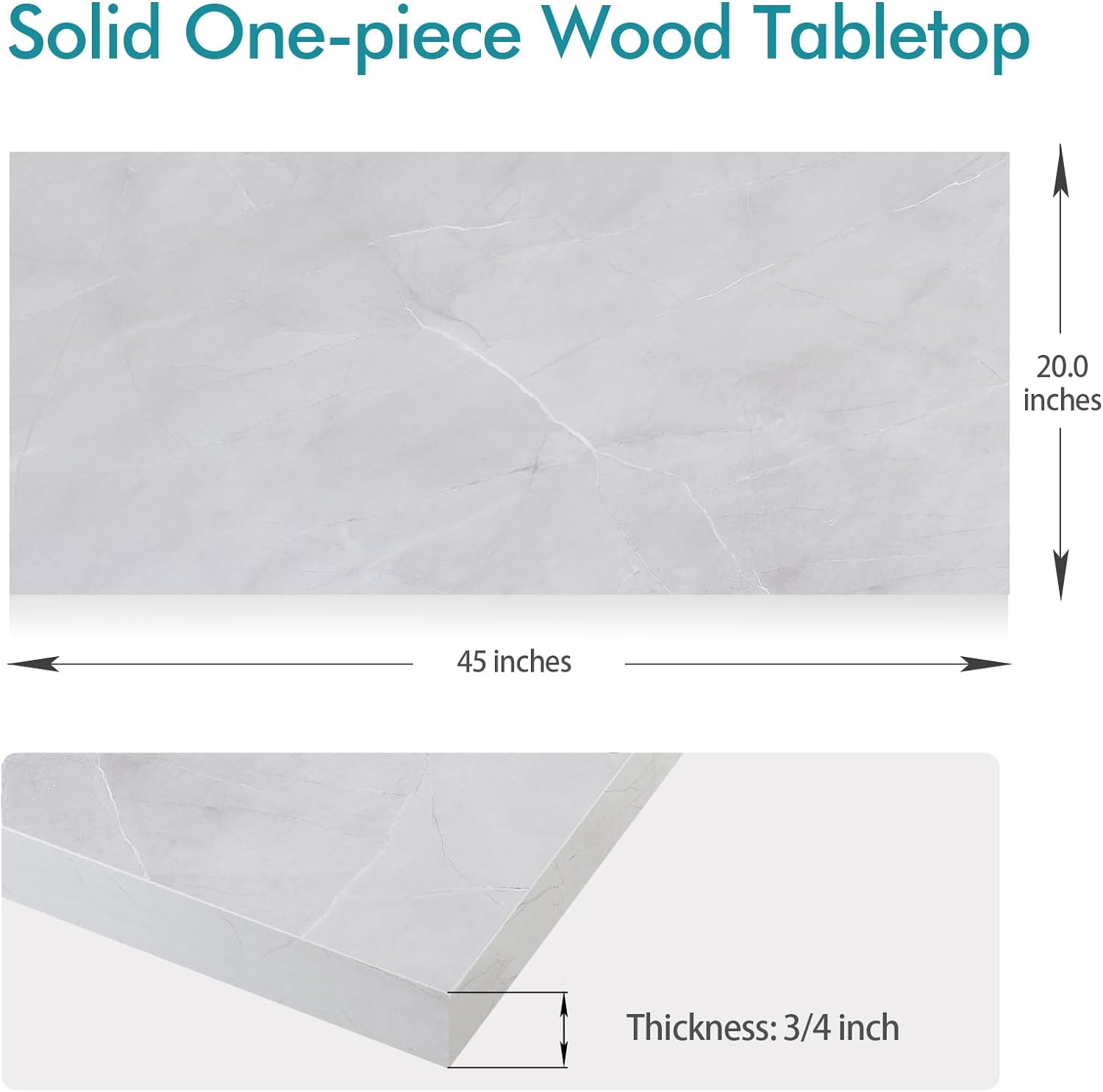KABOON Universal Tabletop--White Rock