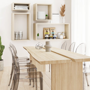 KABOON Floating Shelves Cube--Oak