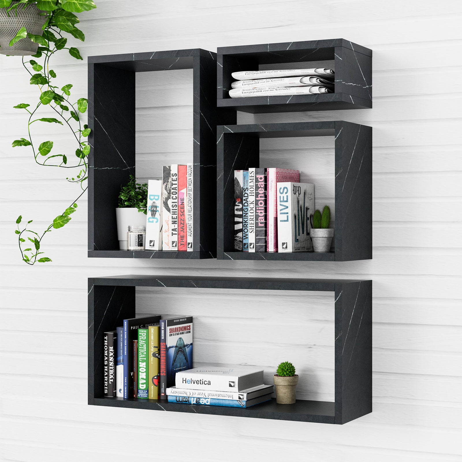 KABOON Floating Shelves Cube--Cloud Atlas