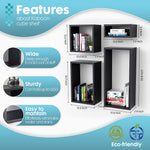 Load image into Gallery viewer, KABOON Floating Cube Shelves--Black
