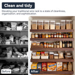 Load image into Gallery viewer, Wire Shelf Covers, Wire Rack Covers for Pantry, Closet (4pcs), Dark Walnut
