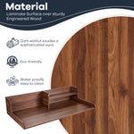 Load image into Gallery viewer, Kaboon Washer Dryer Countertop 2 Tier, 58&quot; W x 28&quot; D x 12&quot; H, Dark Walnut
