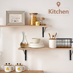 Load image into Gallery viewer, KABOON Floating Shelves for Wall 10&quot; D x 27” W Set of 2--Oak
