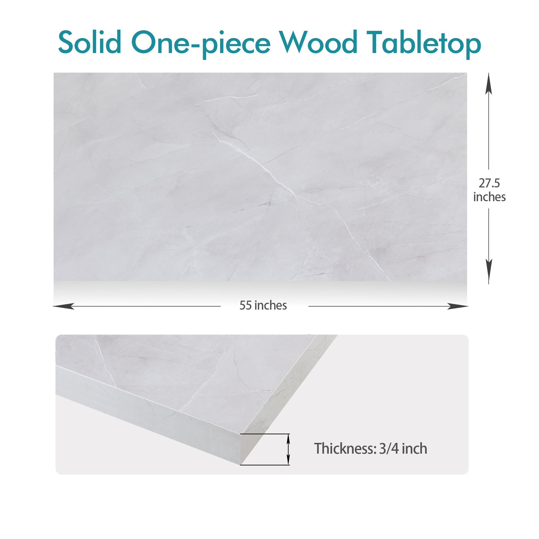 KABOON Universal Tabletop--White Rock