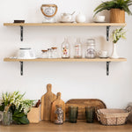 Load image into Gallery viewer, KABOON Floating Shelves for Wall, Set of 2--Light Walnut
