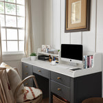 Load image into Gallery viewer, Kaboon Washer Dryer Countertop 2 Tier, 58&quot; W x 28&quot; D x 12&quot; H, White
