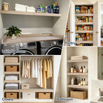 Load image into Gallery viewer, Wire Shelf Covers, Wire Rack Covers for Pantry, Closet (4pcs), Oak
