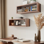 Load image into Gallery viewer, KABOON Floating Shelves Cube--Dark Walnut

