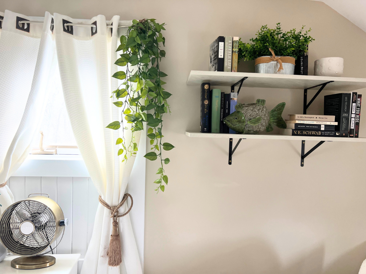 KABOON Floating Shelves for Wall, Set of 2--Sea Salt