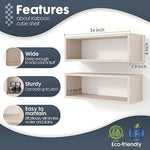 Load image into Gallery viewer, KABOON Floating Shelves Cube--Beige Leather
