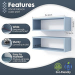 Load image into Gallery viewer, KABOON Floating Shelves Cube--Peace Blue
